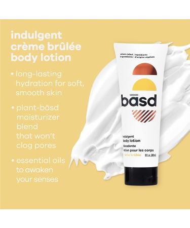 Basd Organic Body Lotion - Indulgent Cr me Brulee | Vegan & Hypoallergenic 8 oz (240 mL) - Buy Online on GoSupps.com
