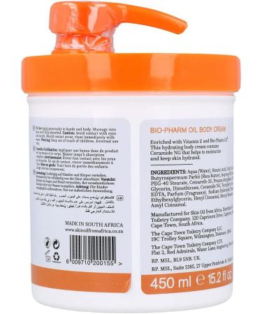  Skin Oil From Africa Bio-Pharm Oil Moisturizing Body Cream 450 ml - Buy Online on GoSupps.com