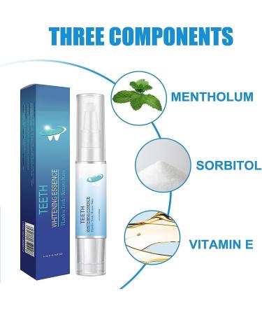 Teeth Whitening Essence Pen & Gel - Fast Stain Remover 5PCs for Effective Yellowing Reduction - Buy Online on GoSupps.com