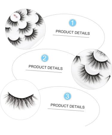 minkissy 1 Box 6d False Eyelashes 3d Eyelashes Beauty Accessories Cosmetics Eye Lashes Makeup Accessories Fake Eyelashes Wispy Lashes Dense Makeup Eyelashes Lashes Bulk Chemical Fiber - Buy Online on GoSupps.com