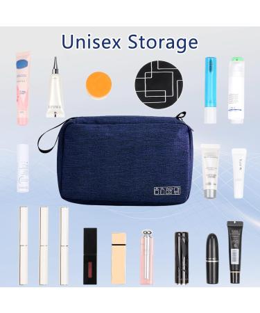 Januts Hanging Travel Toiletry Bag - Waterproof Makeup Organizer for Women & Men | Multifunctional Wash Bag with 2 Drawstring Pouches - Cyan - Buy Online on GoSupps.com