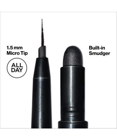 Revlon Colorstay Micro Precision Gel Eyeliner - Waterproof & Long-Lasting Eye Makeup with Built-in Brush - 001 Black 0.06g - Buy Online on GoSupps.com