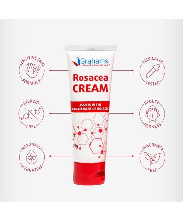 Grahams Natural Rosacea Treatment Kit - Rosacea Cream (2.64 fl oz) + Anti-Redness Face Wash (4.23 fl oz) - Buy Online on GoSupps.com