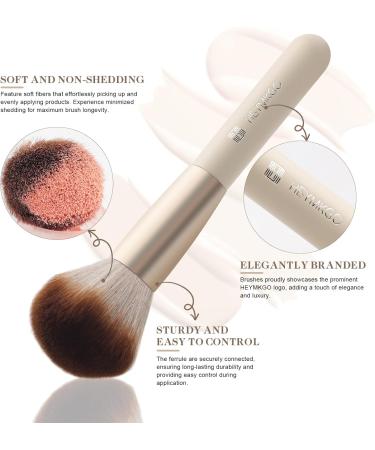 HEYMKGO Makeup Brushes Set 18 Pieces Professional Makeup Brush Set Foundation Eye Shadow Eyebrow Blush Kit Makeup Brush Brush Kit Synthetic Bristles with Storage Gift Box - Buy Online on GoSupps.com