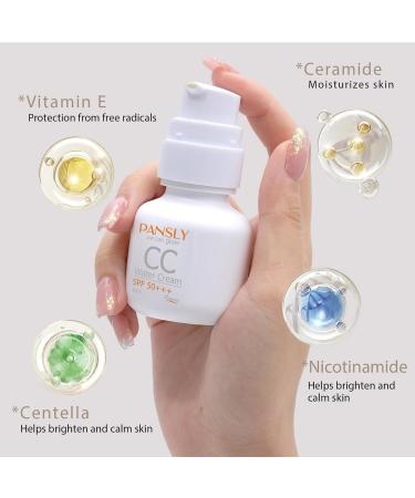 CC Cream 100ml Hydrating Full-Coverage Foundation Sunscreen Foundation with Spf 50 Sun Defense Tinted Moisturizer Makeup with Suppleness Boost Complexion Corrector Cream for Women Girls Ladies - Buy Online on GoSupps.com