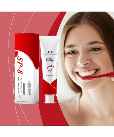  Generisch Pack of 2 probiotic toothpastes - 120g - Removes stains - Gum health - Gentle wellness toothpaste for adults - Buy Online on GoSupps.com