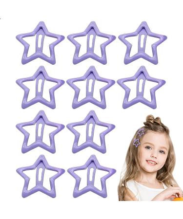 Small Hair Clips - Five-pointed Toddler Hair Charm Snap Hair Clips Clips Cute Hair Accessories for Baby Toddler Girls Kids Women Hair Styling Accessories Maijia 1 count (Pack of 1) Lavender - Buy Online on GoSupps.com