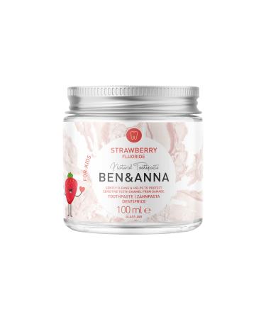 Ben&Anna Children's Toothpaste Strawberry with Fluoride (500ppm F) 100 ml