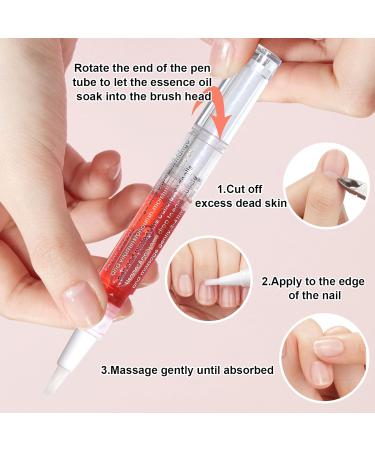 15 PCS Cuticle Oil Pens - Nail Nourishment & Revitalizer with Vitamins | Cuticle Repair & Polish Soft Brush Applicator - Buy Online on GoSupps.com