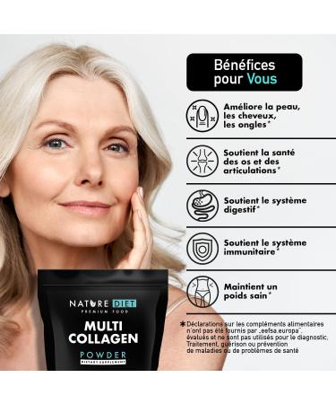 Nature Diet Multi Collagen Powder Unflavored 400G Highly Bioavailable Hydrolyzed Collagen Peptides Type: I II III V and X Contains Marine Collagen - Buy Online on GoSupps.com