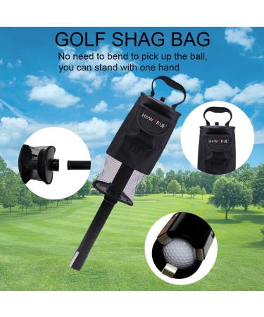 TRUE Golf Ball Retriever & Shag Bag with Removable Tube - Black - Buy Online on GoSupps.com