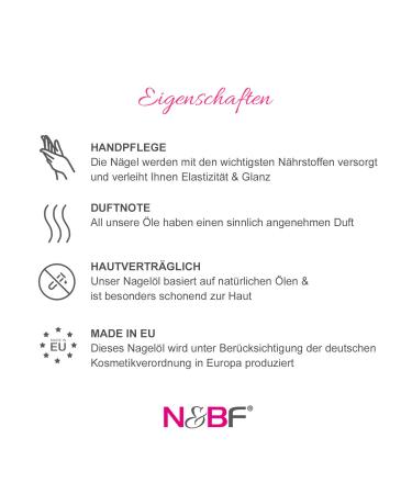 N & BF Nail Oil Strawberry - 11.5 ml | Nourishing Nail & Cuticle Care | Repair & Protect for Healthy Fingernails - Buy Online on GoSupps.com