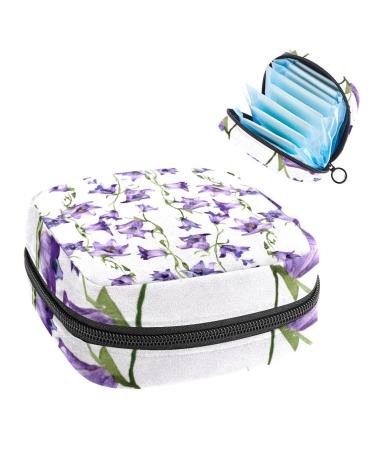 Storage bags for women's bandages menstrual cup girls travel large capacity make-up women bandage organizer crane lotus pattern color 4 4.7x6.6.6 in/12x17x17 cm