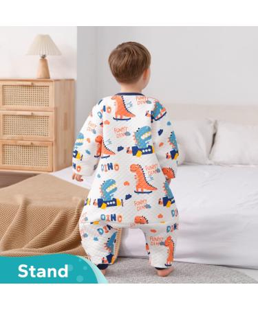 ZIGJOY Toddler Sleeping Bag 1.5 TOG | 100% Cotton Sleep Sack with Feet | All Year Round | Dinosaur Design | 10-13T Baby Boy/Girl Essentials - Buy Online on GoSupps.com