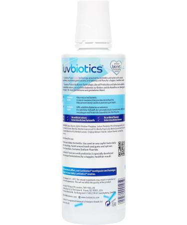 Luvbiotics Probiotic Mouthwash 500ml - Fresh Breath Healthy Gums & Teeth No Alcohol SLS Parabens - Pack of 3 - Heal Mouth Ulcers & Gum Infections - Buy Online on GoSupps.com