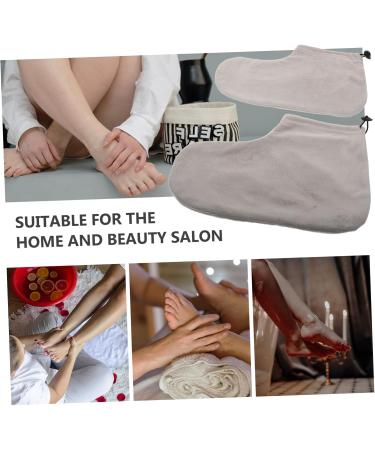 minkissy 6 Pairs Wax Therapy Warm Foot Cover Practical Foot Spa Foot Moisturizing Socks Feet Wax Bags Beauty Wax Warmer Foot Cover Feet Spa Socks Wax Bath Liners Foot Lotion Socks Plush - Buy Online on GoSupps.com