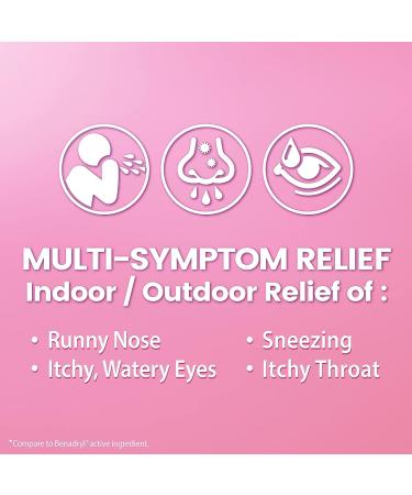 HealthA2Z Allergy Relief | 200 Caplets, Diphenhydramine HCL 25mg Antihistamine | Relieves Itchy Throat, Sneezing & Runny Noses from Indoor & Outdoor Allergies - Buy Online on GoSupps.com
