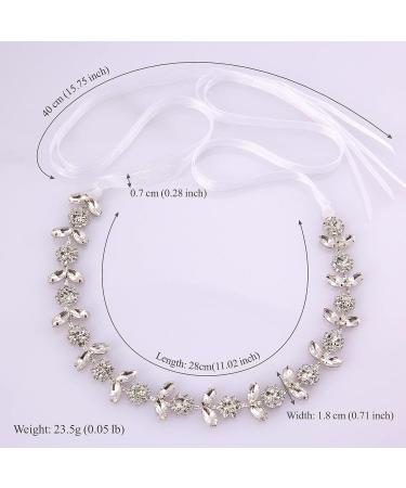 Swan Flower Girl Headpiece - Baby's Breath Hair Piece with Ribbons - Crystal Floral Headband in Gold for Wedding, Baptism & Special Occasions - Buy Online on GoSupps.com