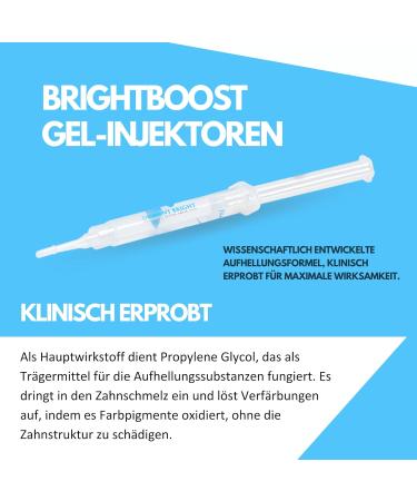 Dr. Dent Bright Tooth Bleaching Set | Safe & Effective Home Whitening Kit for Sensitive Teeth | LED Light Lightening Gel Mouth Rails Shade Guide | Top Quality Teeth Whitening Solution - Buy Online on GoSupps.com