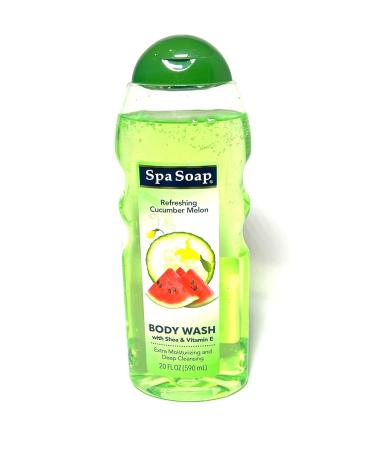 Spasoap Bulk Body Wash With Soft Refreshing Scent Extra Moisturizing and Deep Cleansing with shea & Vitamin E (6 count) 20FL oz each Body soap smooth feeling (Cucumber Melon) - Buy Online on GoSupps.com