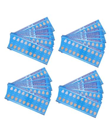 Minkissy 60 pc tooth coloring card teeth color tooth color tooth color key tooth white color card teeth delivers color keys for dental teeth tooth white diagram deliveries paper tool