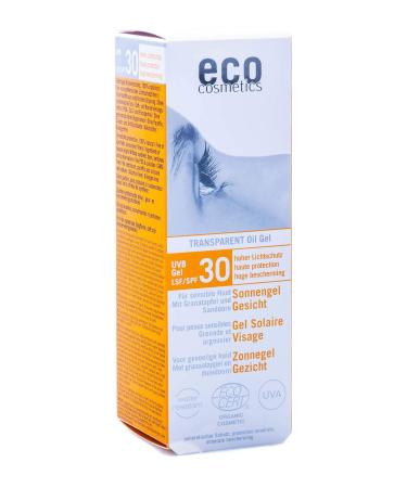 Eco Cosmetics facial sun gel SPF 30 transparent 30ml