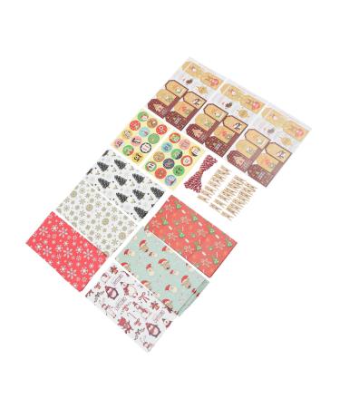STOBAZA 1 set Bag Advent Treat Wrapping Christmas Bags Countdown Days Calendars Candy Goody Hanging