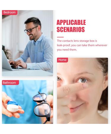 Milists Double-Layer Glasses Case - Travel Contact Lens & Tweezers Storage Set - Durable Compact Design | Ideal for Lentil Tanks - 16.5x7x5.5cm - Buy Online on GoSupps.com