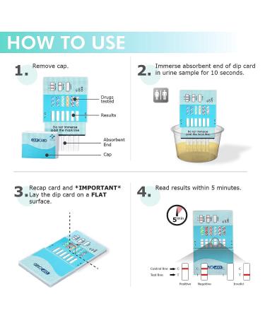 MiCare 20pk 6-Panel Instant Urine Test Card - BUP/BZO/COC/MOP/MTD/OXY (MI-WDOA-865) - Buy Online on GoSupps.com