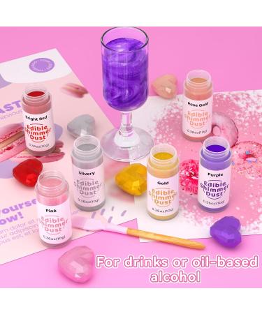 Buy Wwtop Edible Glitter 10g - Tasteless Purple Glitter Powder for Drinks Cakes Cocktails & Fondant - International Shipping Available - Buy Online on GoSupps.com