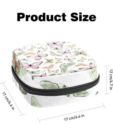 Portable Butterfly Print Sanitary Napkin Storage Bag - Period Kit Pouch for Menstrual Cup, Nursing Pads, Tampons - Color 14 - Buy Online on GoSupps.com
