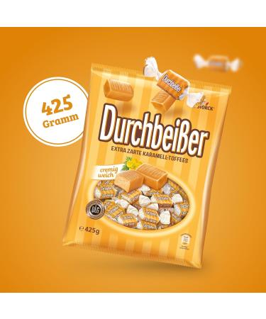 Buy Durchbeisser Caramel Toffees 425g | Extra Tender Caramel Candies International Shipping Available - Buy Online on GoSupps.com