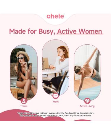 Ahete Multivitamin for Women 20 in 1 Vitamins with Sea Moss Shilajit Astaxanthin and Biotin Energy Bottle for Immune & Energy Support Women Multivitamin Supplement 180 Capsules 90 Days Supply - Buy Online on GoSupps.com