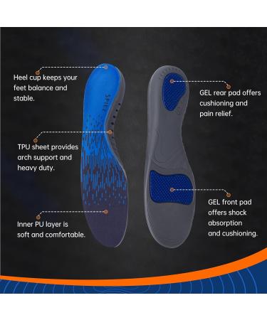 SPIEZ Orthotic Arch Support Insoles & Lightweight Indestructible Work Sneakers for Women - Plantar Fasciitis Pain Relief - Buy Online on GoSupps.com