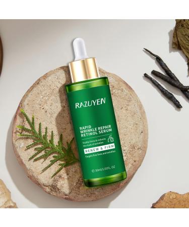 RAZUYEN Retinol Serum for Face Anti Wrinkle Serum With Retinol Vitamin E and Peptides For Smoothing and Soothing Skin Anti Aging Serum 1 Ounce - Buy Online on GoSupps.com
