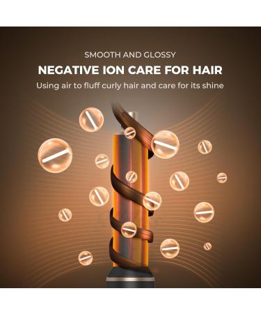 5 in 1 Blow Dryer Brush - Upgraded Hair Straightener & Curling Brush for Smooth Voluminous Hair | International Shipping - Buy Online on GoSupps.com