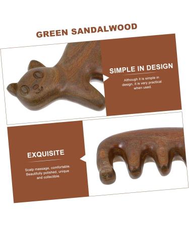 Magiclulu Sandalwood Massage Comb - K tchengr ner Wide Tooth Scalp & Face Massager Tool for Relaxation - International Shipping Available - Buy Online on GoSupps.com
