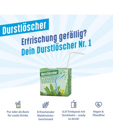  Durstl scher Thirst quencher woodruff pack of 12 bottles of 500 ml - Buy Online on GoSupps.com