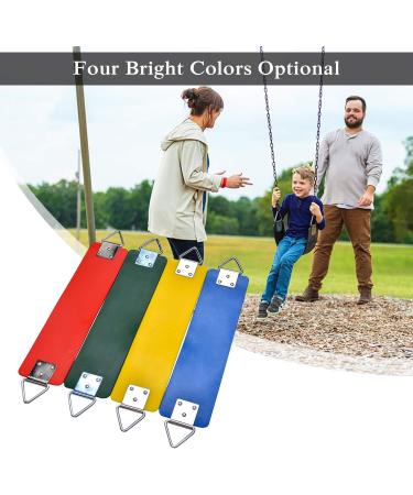 AGPTEK Swing Seat 30.4 x 6 x 0.27 Inch | Yard Swing for Kids & Adults with Metal Triangle Ring - Yellow | 300KG/660LB Weight Limit - Buy Online on GoSupps.com