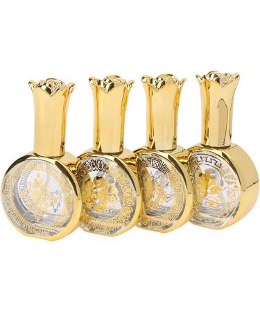 Yawdil 20ml Refillable Sample On Container Perfume Essential Gold Bottles Crystal Bottles Oil Glass Gold Electroplated Decorative Travel Empty Mini Carved Liquid Pressed Glass Bottle One Color RY0691 - Buy Online on GoSupps.com