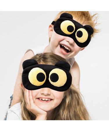 2 Pieces Eye Sleep Mask Funny Cover Eye Blindfold for Women Men Kids 100% Blackout Sleeping Mask with Adjustable Strap Sleeping Eye Shades Soft Funny for Travel/Night Sleeping/Office Rest/Nap. To the Eye