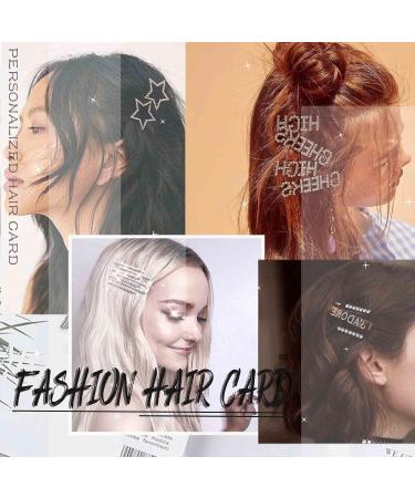 Wendalern Boho Crystal Hair Clip Silver Rhinestone Bobby Pins Geometric Crystal Hair Pins Small Square Hair Clips Barrette Hair Accessories for Women and Girls - Buy Online on GoSupps.com