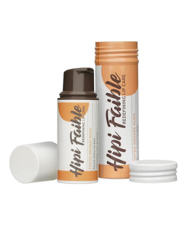 Hipi Soft Tinted Bronze Nude Lip Balm - 100% Natural Cosmetics Made in Germany - 6ml Colorful Lip Care in Pump Dispenser - Buy Online on GoSupps.com