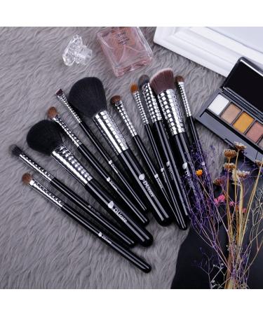 Ducare 11-Piece Professional Makeup Brush Set | Premium Soft Brushes with Fashionable Wood Handles & Holder | High-Quality Beauty Tools - Buy Online on GoSupps.com