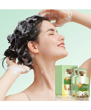 Bubble Plant Hair Dye Bubble Hair Dye New Botanical Bubble Hair Dye Hair Dye Shampoo Natural Plant Hair Dye Bubble Gentle Hair Coloring Natural Hair Color Foam Bubble Shampoo(Chestnut brown) - Buy Online on GoSupps.com