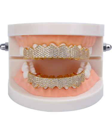 Buy Hip Hop Teeth Grills Set - Iced Out Gold Teeth Jewelry for Men & Women | International Shipping Available - Buy Online on GoSupps.com