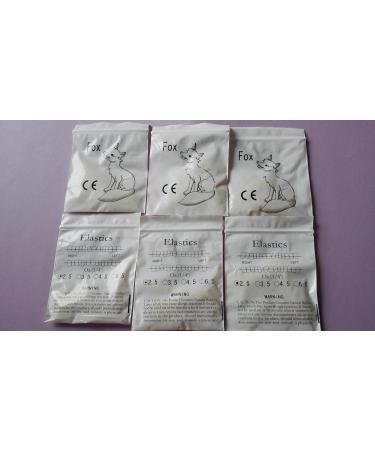 Buy 2 Pack Dental Orthodontic Latex Elastics - 200pcs O-rings 2.5oz 1/4inch for Intraoral/Extraoral Use | Free International Shipping - Buy Online on GoSupps.com