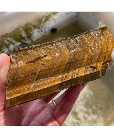 Natural Crystal Rough Natural Magic 50-1600 Grams of Natural Tiger Eye Impact Yellow Tiger Eye coarse Stone Crystal Stone 1 Grain (Size : 300-400g) - Buy Online on GoSupps.com