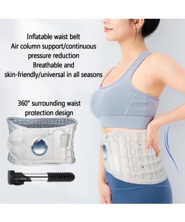 Pailon Inflatable Waist Traction Belt | Spine Lumbar Support & 360 Protection | Comfortable Unisex in Gray - International Shipping Available - Buy Online on GoSupps.com