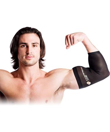 2 Pack Copper Joe Recovery Elbow Compression Sleeve - Ultimate Relief Brace for Arthritis & Golfers/Tennis Elbow - Large Size - Unisex (1 Pair) - Buy Online on GoSupps.com